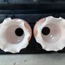 Pair of vintage glass lampshades Image 6