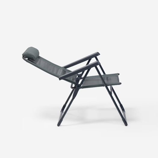 Comfortable, folding, reclining camping chair