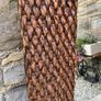 Large Vintage Woven Frame Mirror. Image 2