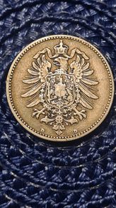 1873 silver German 1 mark