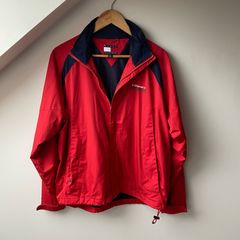 Tommy Hilfiger Full Zip Windbreaker Jacket Red