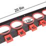 Wall Mounted Spray Bottle Holder, 5 Holes & 9 Hooks, Steel Rack  Holds 12kg, Fits 83mm Bottles, Rust Resistant Steel Image 2