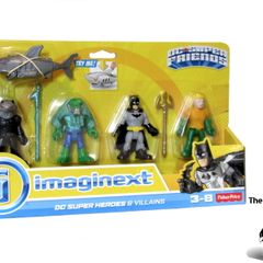 Fisher-Price Imaginext DC Super Friends Batman Aquaman Killer Croc Black Manta Brand New Sealed