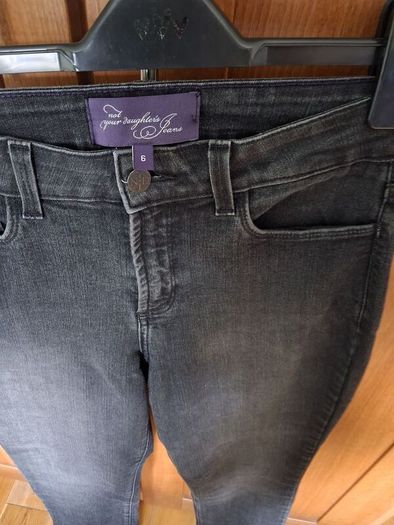 NYDJ Dark Grey/Black Jeans Size 10UK
