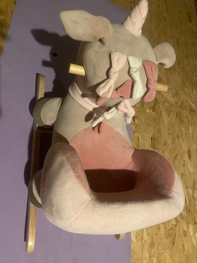 Wooden Baby Rocker Unicorn