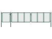 Garden Gate Steel 75x495 cm Green