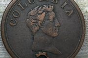 Great Britain c.1820 Columbia Farthing Token EF
