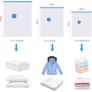 Vacuum Storage Bags 12 Pack, Storage Space Saver Bags with Zip Reusable, 4 Jumbo(100  80cm)+ 4 Large + 4 Medium for Clothes Duvets Bedding Quilt Coats Blankets | Free Hand Pump (FREE POSTAGE) Image 3