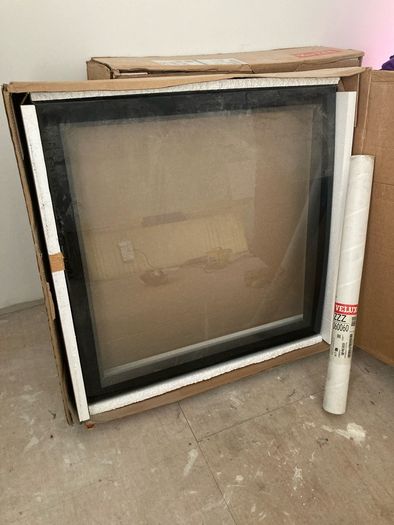 Velux 60cmx60cm curved glass rooflight for flat roof