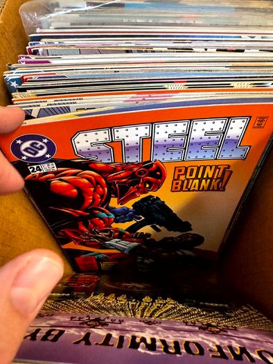 DC Long Comic Box w 250 comics for Sale (2)
