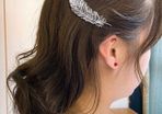 feather style hair pin