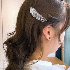 feather style hair pin