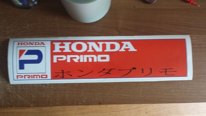 honda primo window decal