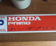 honda primo window decal