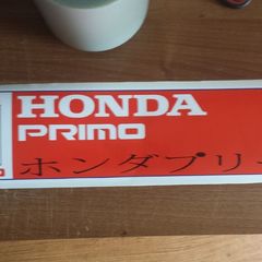 honda primo window decal