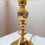 Vintage brass table lamp with original lamp shade by Endon Lighting Leeds  height 51cm Image 3