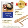 30.5cm Electric Pancake & Crepe Maker by StarBlue with FREE Recipes e-book and Wooden Spatula - AC 220-240V 50/60Hz 1000W, UK Plug, Europe Adapter Included Image 4