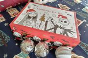 x1 Box of Large Shatterproof Silver Sparkle Baubles
