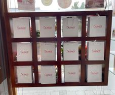Window display boxes - Solid Walnut