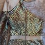Zhivago One Shoulder Sequin Mini Dress AU 8 UK 8 In Champagne Gold Zig Zag Party Dress. Image 3