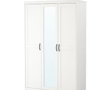 Wardrobe, white, 120x60x191cm
