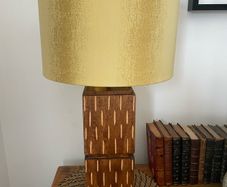 Large wooden lamp