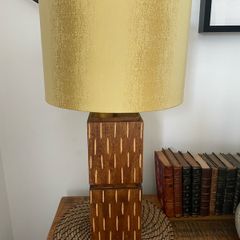 Large wooden lamp