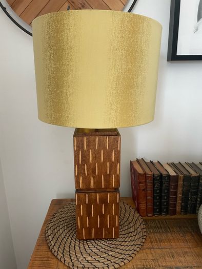 Large wooden lamp