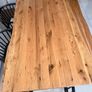 Rustic Oak Dining Table and Bench Image 2
