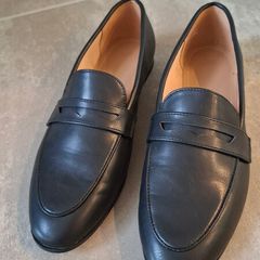 H&M Black Leather Loafers