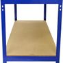 Workbench Garage Table Metal Storage Shelving DIY Tools Heavy Duty Work Bench Workshop Shed Image 5