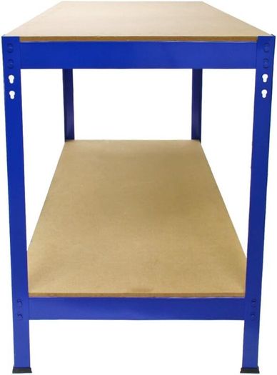 Workbench Garage Table Metal Storage Shelving DIY Tools Heavy Duty Work Bench Workshop Shed