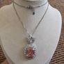Elegant Brand New Pink Crystal Statement Necklace Image 5