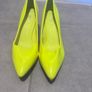 Metro Women's Lime Green Stiletto Pumps Image 2