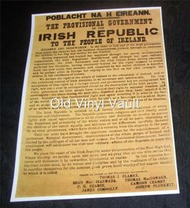 Irish Declaration Of Independence 1916 repro print