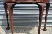 Vintage Mahogany Demi-Lune Console Hall Table with Drawer