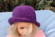 Vintage Italian Angora Fur Hat