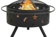 Fire Pit with Poker 64 cm XXL Steel