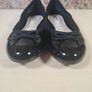 womens CLARKS Somerset Black leather ballerina flats shoes pumps Size UK 4.5 wide fit EU 37.5 Image 4