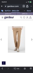 Gardeur Denise Sand Trousers