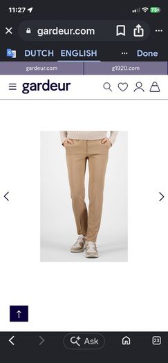 Gardeur Denise Sand Trousers