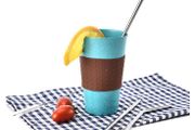 Reusable Metal Straws Stainless Steel Bent 8.5cm 5 in Pack