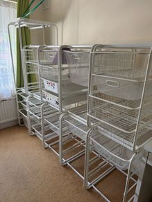 IKEA KOMPLEMENT Wire Baskets for PAX Wardrobe White