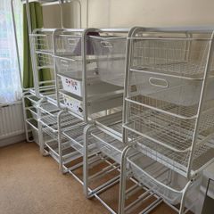 IKEA KOMPLEMENT Wire Baskets for PAX Wardrobe White