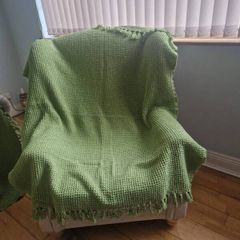sofa and armchairs covers green