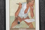 1973 Pirelli Calendar - September Art Framed - 54cm x 73cm