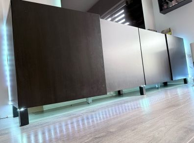 IKEA BESTA TV Unit Sideboard Black Brown