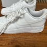 Nike Air Force 1 White UK Size 7 sneakers trainers Women Image 3