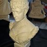 Beautiful Rare Old Parian Ware Bust Queen Alexandra (wife of King Edward VII) and was produced by the renowned British firm Robinson & Leadbeater, This bust was  produced 1897 Ideal for Home or Stage Movie Props Image 2