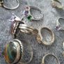 34 solid silver rings,all halmarks Image 7